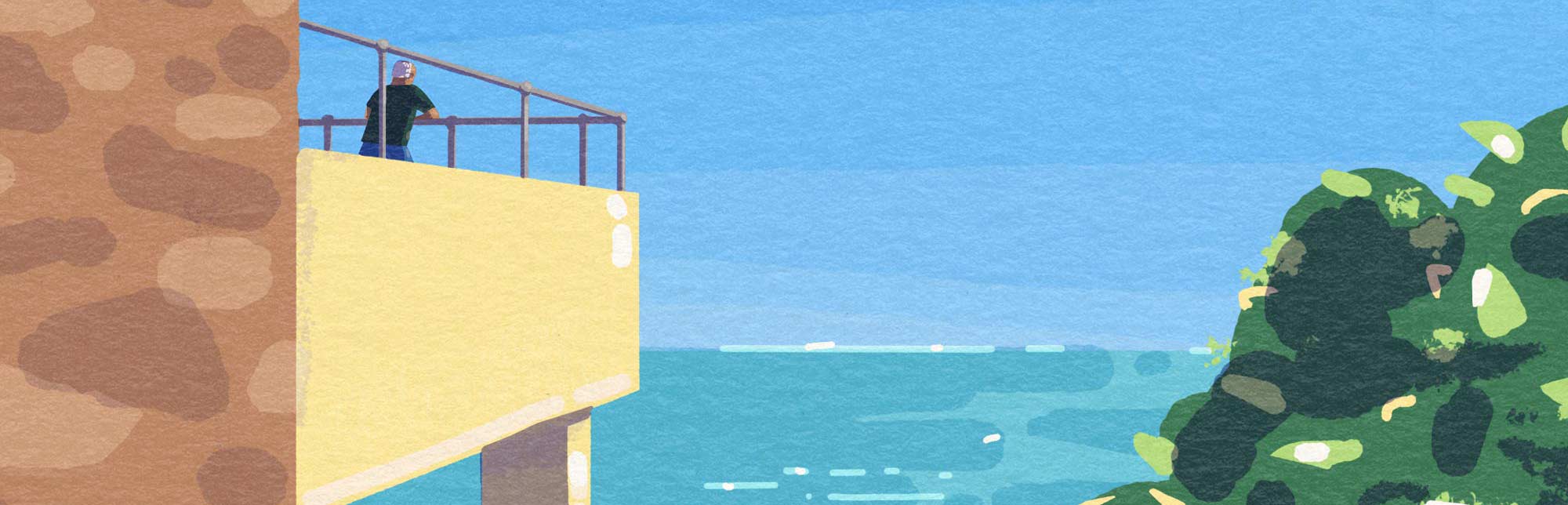 Section from Beach Lookout illustration by Elly Jahnz