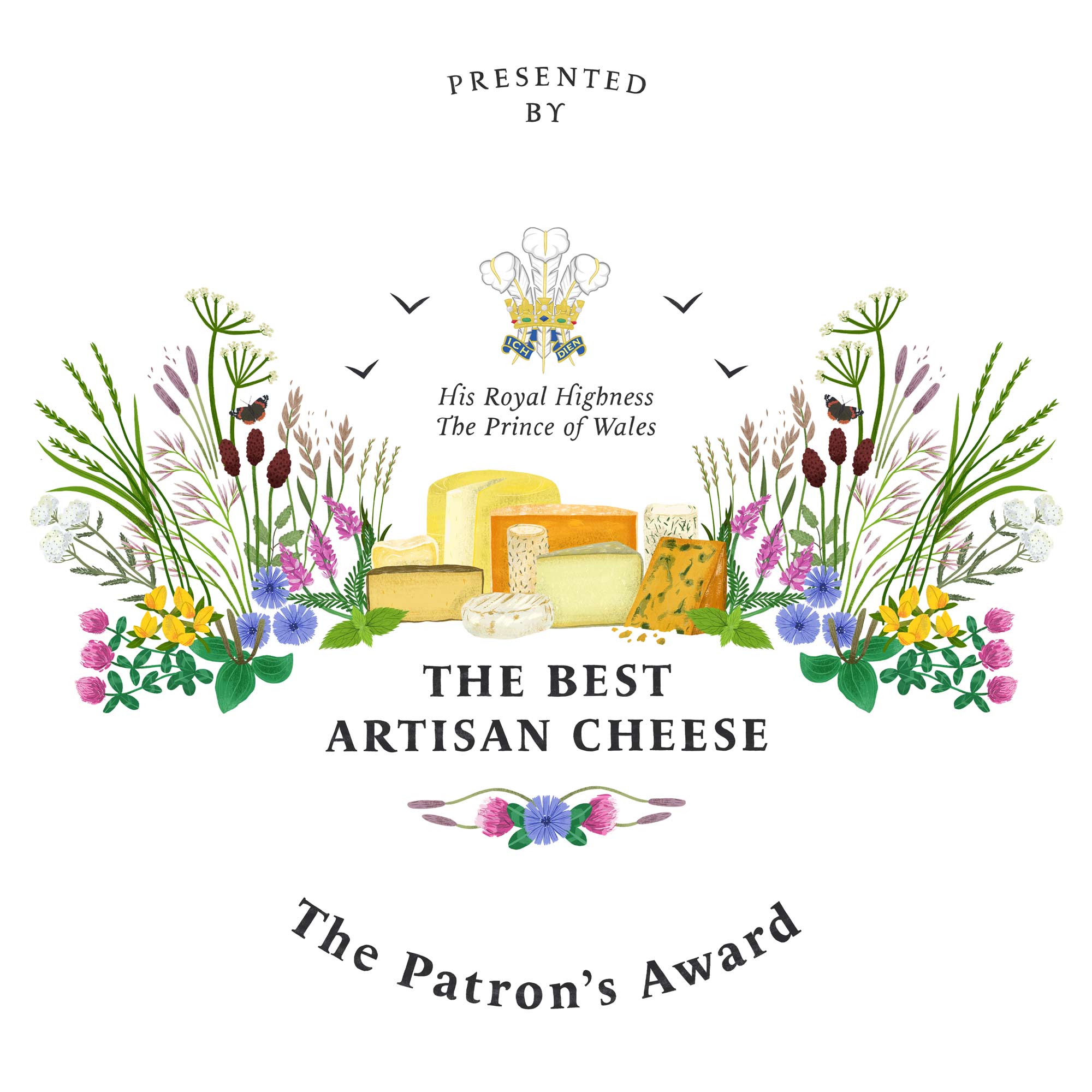 The Best Artisan Cheese Trophy Illustration portfolio cover image