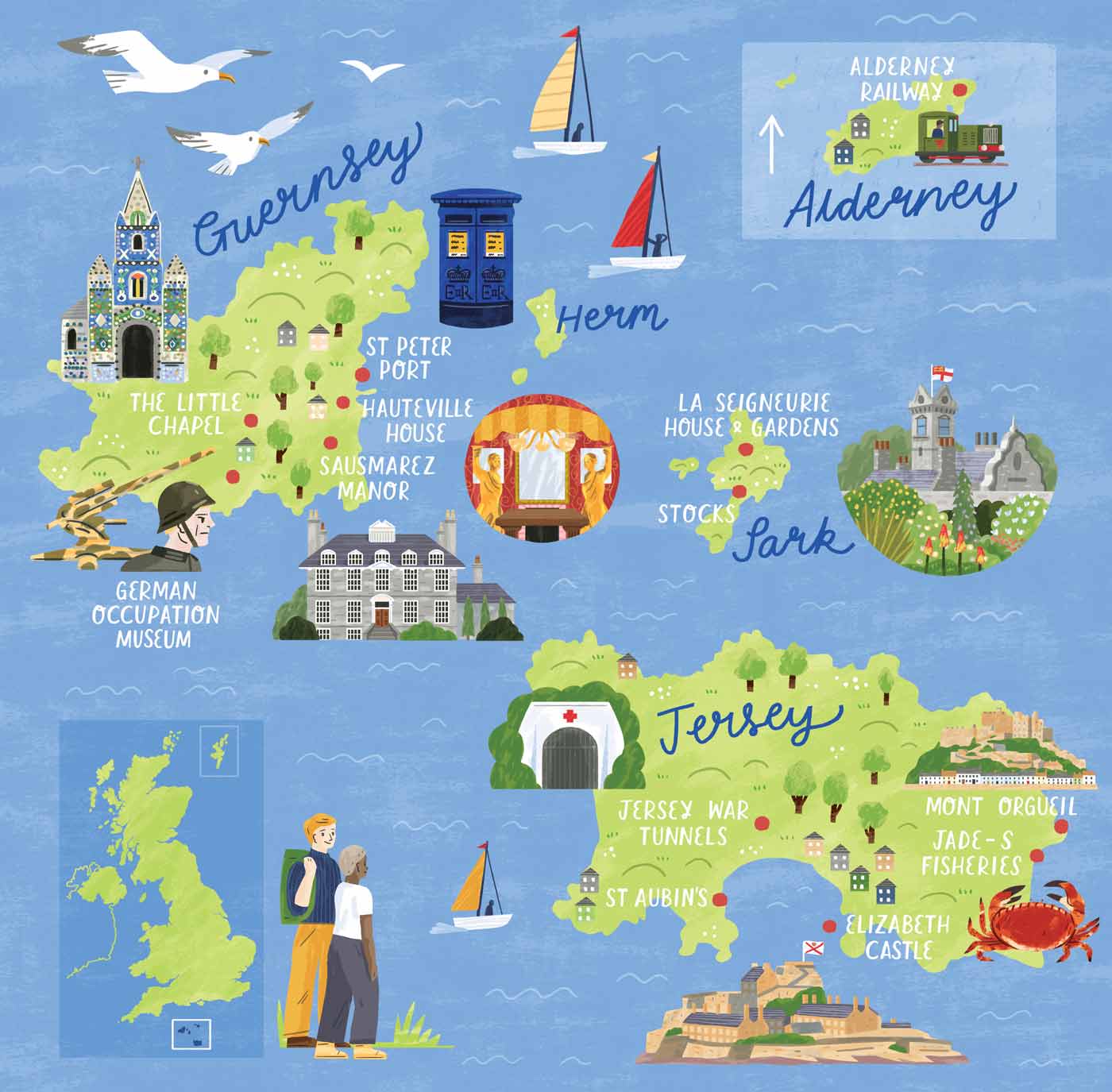 Channel Islands Map portfolio cover image