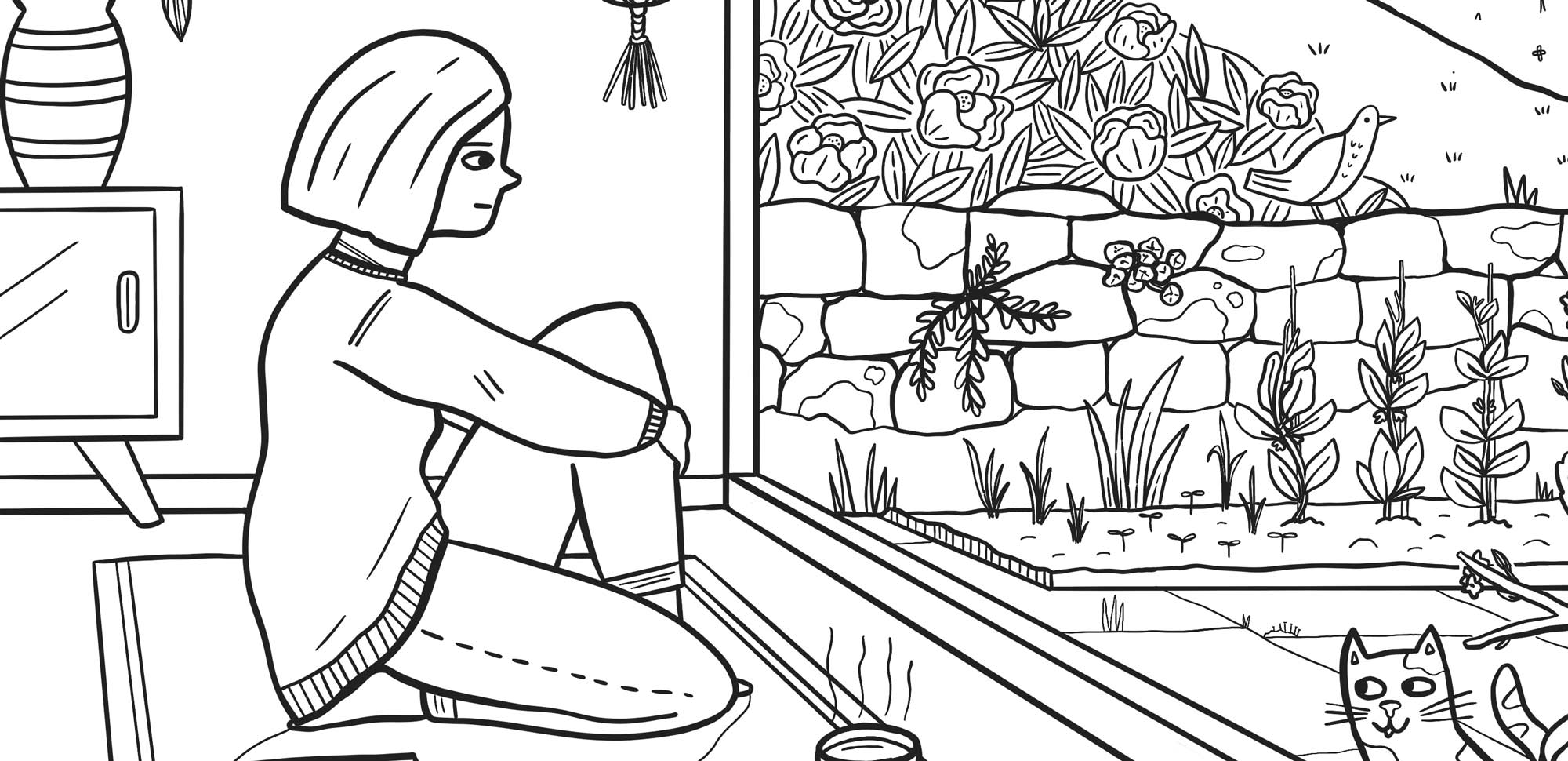 Section of Colouring Book for Millican by Elly Jahnz